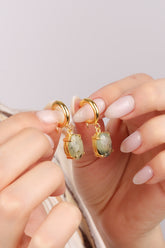 Prehnite Boucles d'oreilles